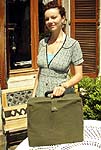 green carrying case
