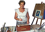 Artists can use the Travelling-Desk&reg; for painting and sketching in the studio.