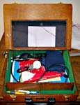 Doctor's materials in the desk