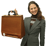 Travelling-Desk&reg; is light and easy to carry.