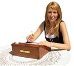 Writing on the Travelling-Desk&reg;.