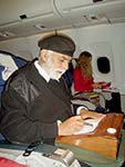 in the airplane